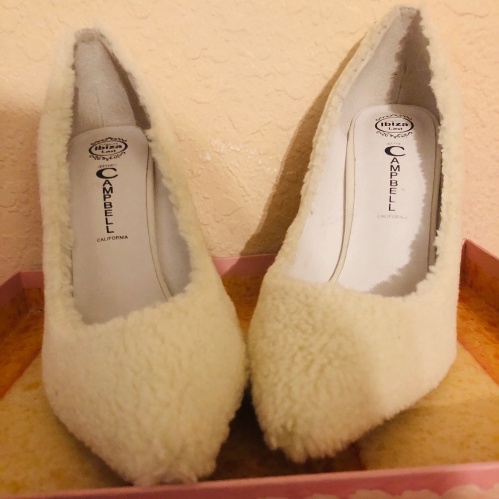 Jeffrey Campbell Ibiza Last Dulce Shearling Heels